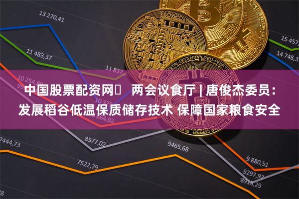 中国股票配资网	 两会议食厅 | 唐俊杰委员：发展稻谷低温保质储存技术 保障国家粮食安全