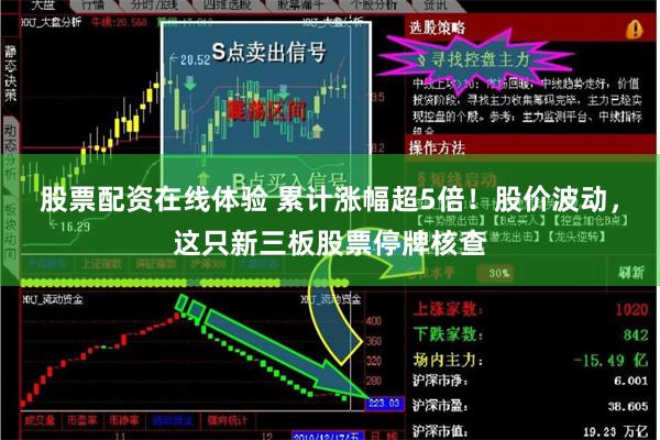 股票配资在线体验 累计涨幅超5倍！股价波动，这只新三板股票停牌核查