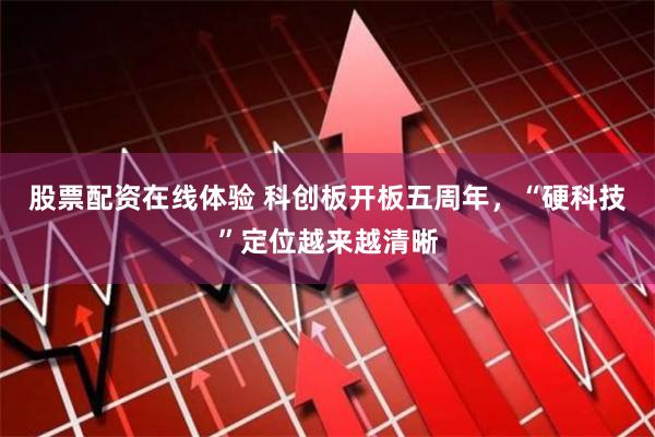 股票配资在线体验 科创板开板五周年，“硬科技”定位越来越清晰