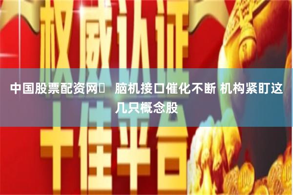 中国股票配资网	 脑机接口催化不断 机构紧盯这几只概念股