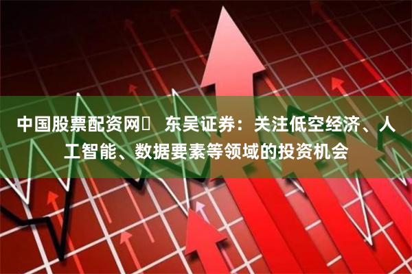 中国股票配资网	 东吴证券：关注低空经济、人工智能、数据要素等领域的投资机会